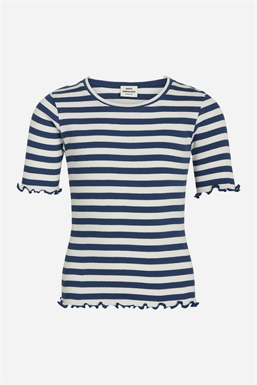 Mads Nørgaard Tuviana Tee - Estate Blue / Cloud Dancer